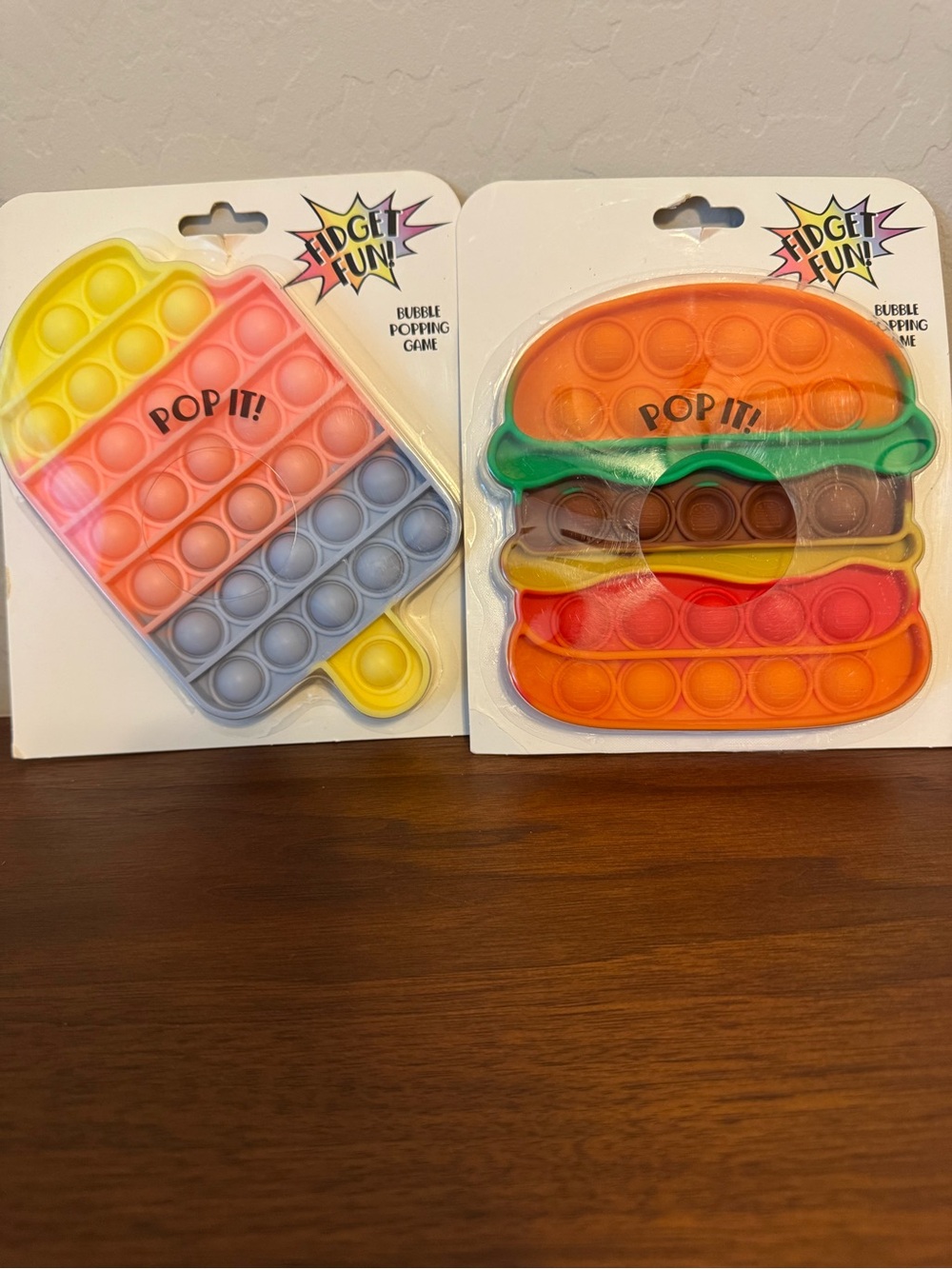 POP IT! Multicolor Bubble Popping Sensory Toy - Set of 2